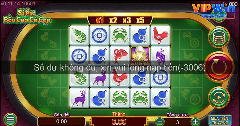 Các chế độ chơi trong siêu Bầu Cua Cá Cọp Vipwin